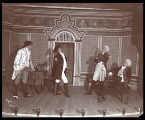 Een scène uit een amateurproductie van The Rivals, gepresenteerd op Barnard College, New York